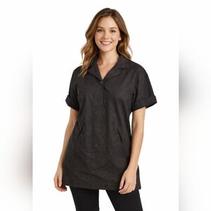 Isabel Marant 90% Wool 10% Cashmere Women's Long Tunic Sweater Top Black Size 1